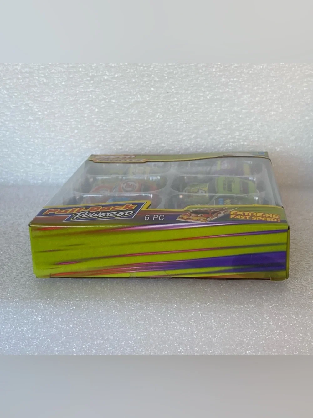 Speed Shotz Pull Back Powered Track Racer Cars 6 Cars Extreme Speed New Package